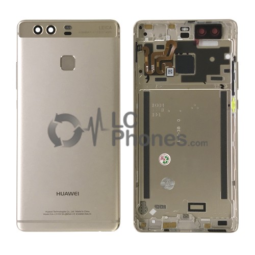 Huawei Ascend P9 - Back Housing with Fingerprint Sensor Flex Gold