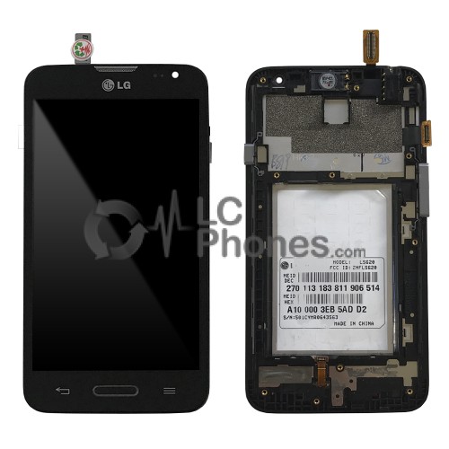 LG L70 D325 - Full Front LCD Digitizer with frame Black