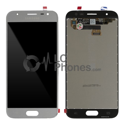 Samsung Galaxy J3 2017 J330 - Full Front LCD Digitizer Silver < Service Pack >