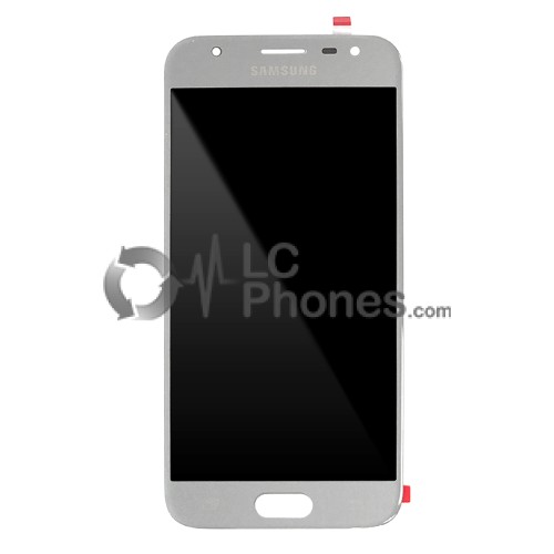 Samsung Galaxy J3 2017 J330 - Full Front LCD Digitizer Silver < Service Pack >