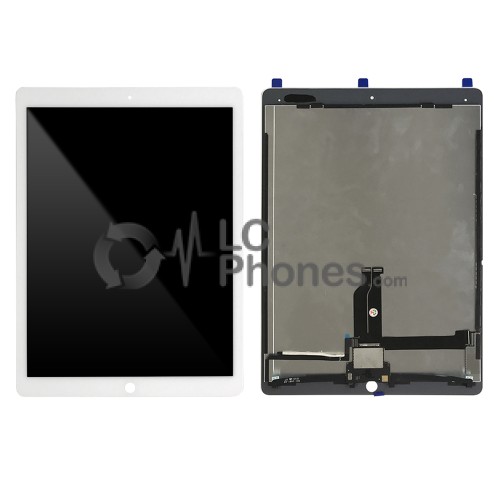 iPad Pro 12.9 (2015) A1584 A1652 - Full Front LCD Digitizer with Plate  White