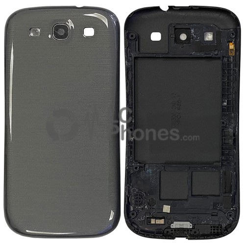 Samsung Galaxy S3 I9300 - Middle Frame + Battery Cover Grey