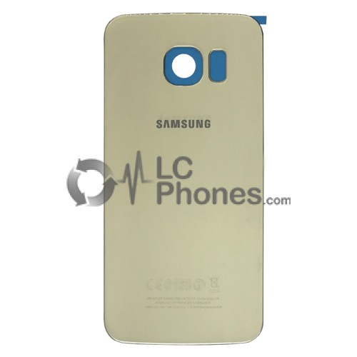 Samsung Galaxy S6 Edge G925 - Battery Cover Gold With Adhesive