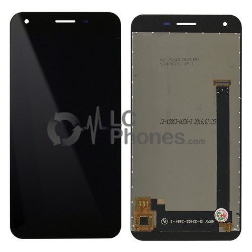 Elephone S1 - Full Front LCD Digitizer Black HIFAY 15-32402-2684-1