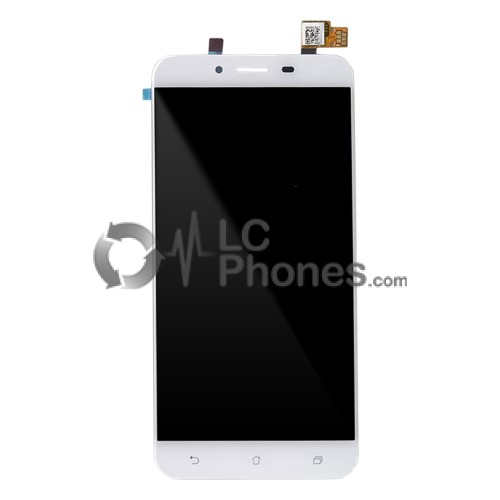 Asus Zenfone 3 MAX ZC553KL - Full Front LCD Digitizer with Frame White FPC5539-5