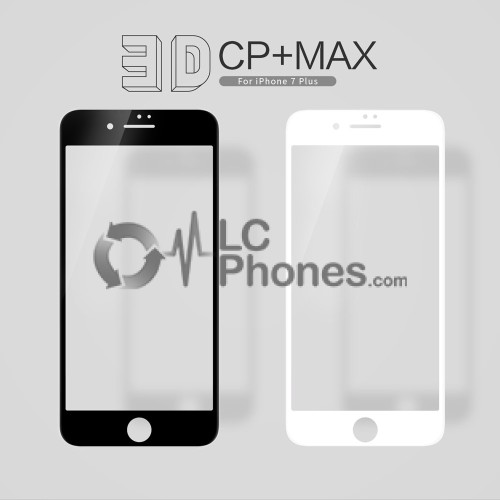 iPhone 7 Plus / 8 Plus - NillKin 3D CP+ Max Full Coverage Anti-explosion Tempered Glass White