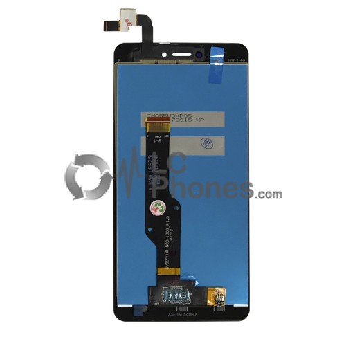 Xiaomi Redmi Note 4X - Full Front LCD Digitizer Black Snapdragon Version