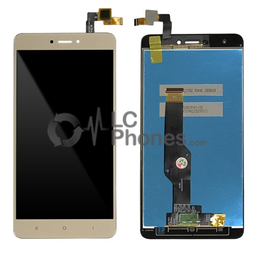 Xiaomi Redmi Note 4X - Full Front LCD Digitizer Gold Snapdragon Version