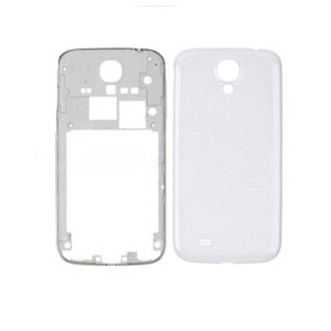 Samsung Galaxy S4 I9505 - Middle Frame + Battery Cover   White