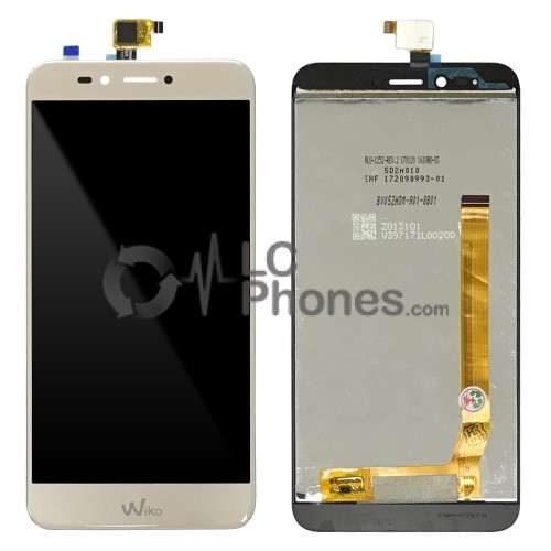 Wiko U Pulse Lite - Full Front LCD Digitizer Gold