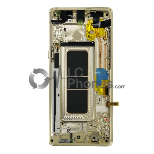 Samsung Galaxy Note 8 N950F - Full Front LCD Digitizer With Frame Gold < Service Pack >