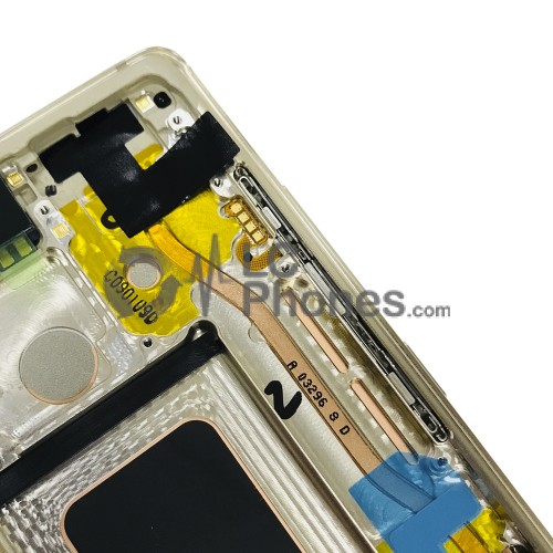 Samsung Galaxy Note 8 N950F - Full Front LCD Digitizer With Frame Gold < Service Pack >