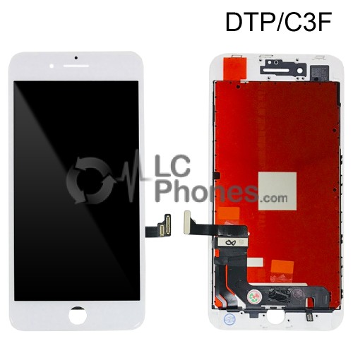 iPhone 8 Plus - LCD Digitizer (Original Remaded) White (Comp. DTP/C3F)