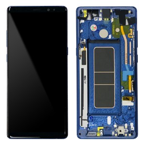 Samsung Galaxy Note 8 N950F - Full Front LCD Digitizer With Frame Deep Sea Blue 