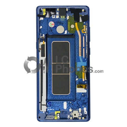 Samsung Galaxy Note 8 N950F - Full Front LCD Digitizer With Frame Deep Sea Blue < Service Pack >