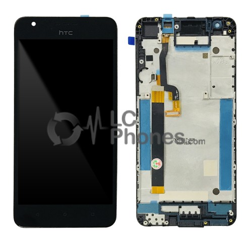 HTC Desire 825 - Full Front LCD Digitizer with Frame Black