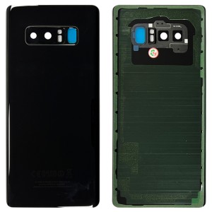 Samsung Galaxy Note 8 N950 - Battery Cover with Adhesive & Camera Lens Black