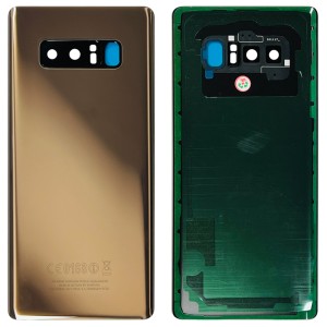 Samsung Galaxy Note 8 N950 - Battery Cover with Adhesive & Camera Lens Gold