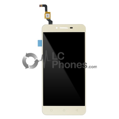 Lenovo Vibe K5 - Full Front LCD Digitizer with Frame Gold A6020a40