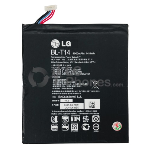 LG G Pad 8.0 V480 V490 V495 - Battery BL-T14 4000mAh 14.8Wh