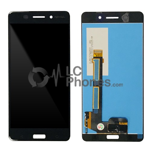 Nokia 6 TA-1021 TA-1025 TA-1033  - Full Front LCD Digitizer Black