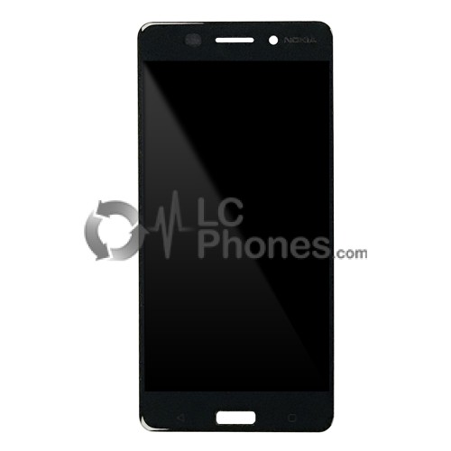 Nokia 6 TA-1021 TA-1025 TA-1033  - Full Front LCD Digitizer Black