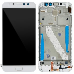 Asus Zenfone 4 Selfie Pro ZD552KL - Full Front LCD Digitizer with Frame White