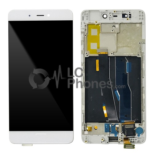 Xiaomi Mi 5S - Full Front LCD Digitizer with Frame White