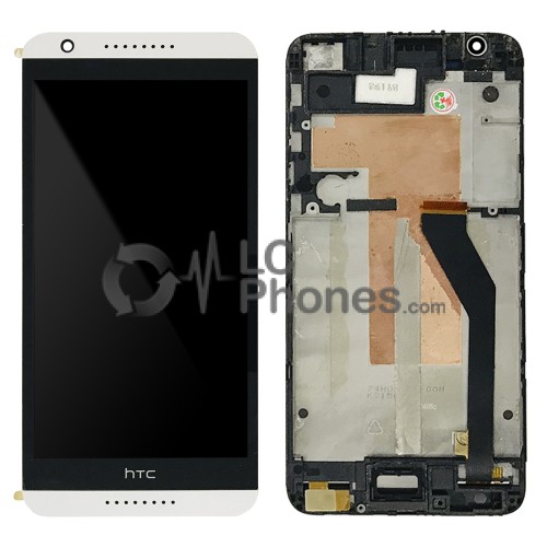 HTC Desire 820 - Full Front LCD Digitizer With Frame White