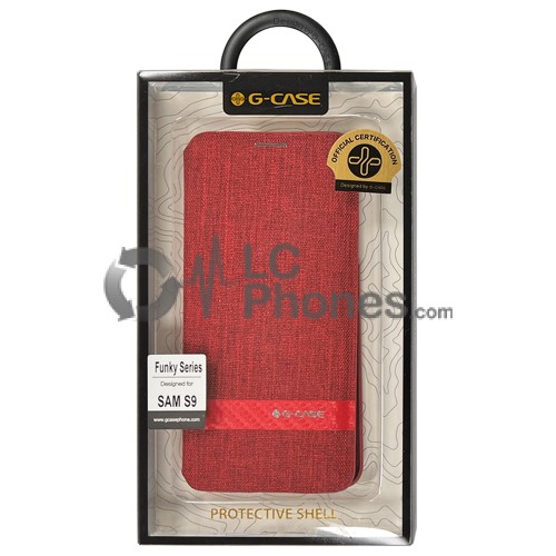 Samsung Galaxy S9 G960 - G-Case Textile Flip Case With Card Slot