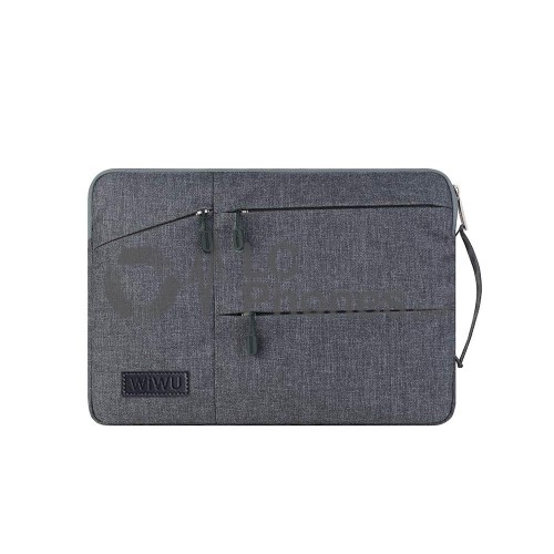 WiWU - Pocket Sleeve with Multi-Pockets for 15.6 inch Grey