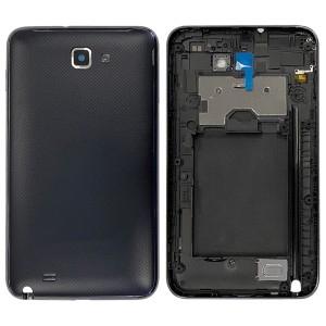 Samsung Note 1 N7000 - Middle Frame + Battery cover Black