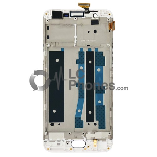 OPPO F1S A1601 - Full Front LCD Digitizer with Frame White