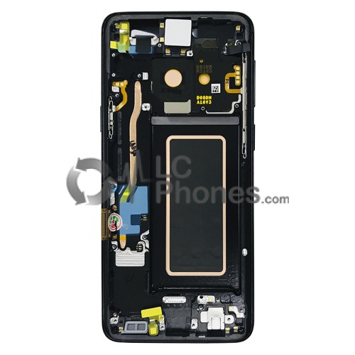 Samsung Galaxy S9 G960F - Full Front LCD Digitizer With Frame Black < Service Pack >