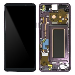 Samsung Galaxy S9 G960F - Full Front LCD Digitizer With Frame Purple 