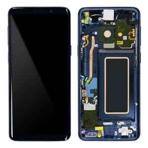 Samsung Galaxy S9 G960F - Full Front LCD Digitizer With Frame Blue 