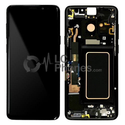 Samsung Galaxy S9 Plus G965F - Full Front LCD Digitizer With Frame Midnight Black < Service Pack >