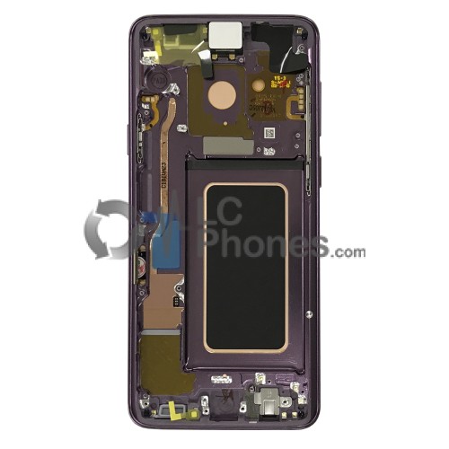 Samsung Galaxy S9 Plus G965F - Full Front LCD Digitizer With Frame Purple < Service Pack >