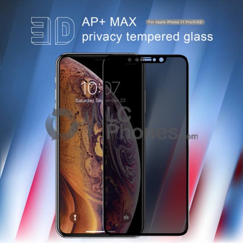 iPhone X / XS / 11 Pro  - NillKin 3D Anti Spy AP+ Max Anti-Explosion Tempered Glass