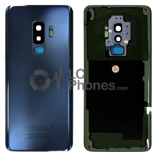 Samsung Galaxy S9 Plus G965 - Battery Cover with Adhesive & Camera Lens Blue