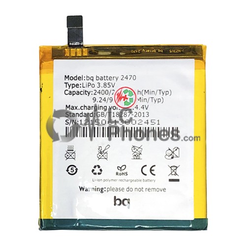 BQ Aquaris A4.5 - Battery 2470 2400 mAh 9,24Wh