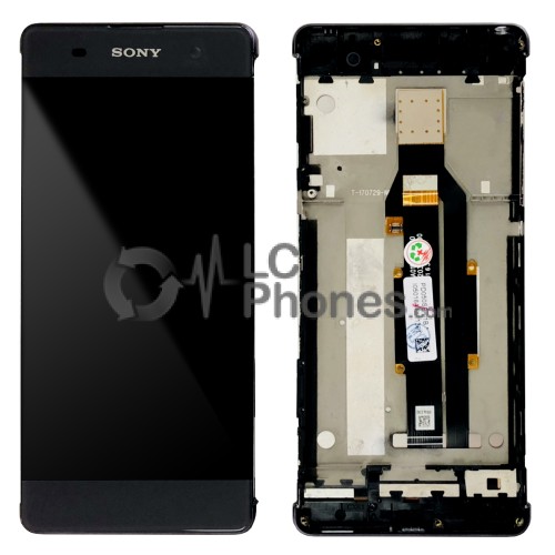 Sony Xperia XA F3111 F3113 F3115 / XA Dual F3112 F3116 - Full Front LCD Digitizer with Frame Black