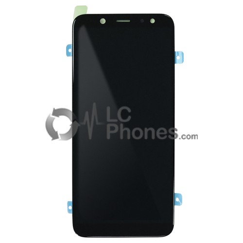 Samsung Galaxy A6 (2018) A600 - Full Front LCD Digitizer Black < Service Pack >