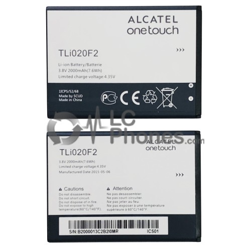 Alcatel One Touch Fierce 2 - Battery TLi020F2 2000mAh 7.6Wh