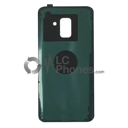 Samsung Galaxy A8 (2018) A530 - Battery Cover with Adhesive & Camera Lens Black