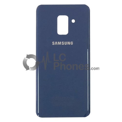 Samsung Galaxy A8 (2018) A530 - Battery Cover with Adhesive & Camera Lens Blue