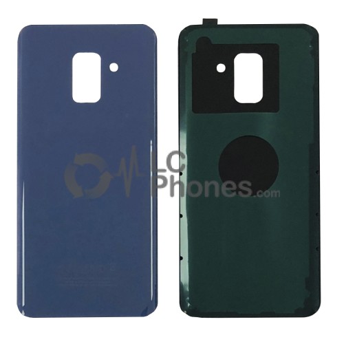 Samsung Galaxy A8 (2018) A530 - Battery Cover with Adhesive & Camera Lens Blue