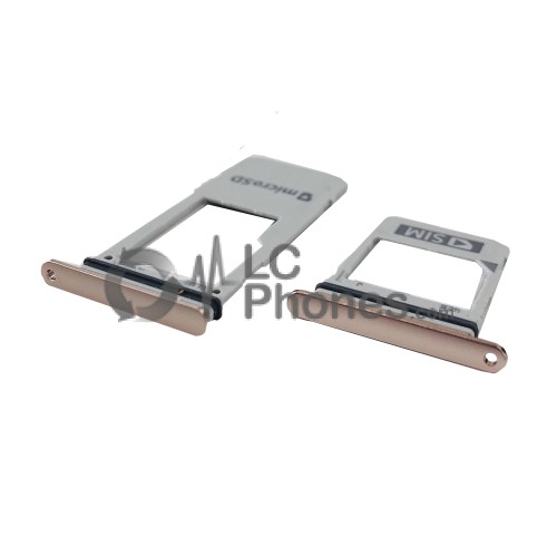 Samsung Galaxy A8 (2018) A530 - Sim / SD Card Tray Rose