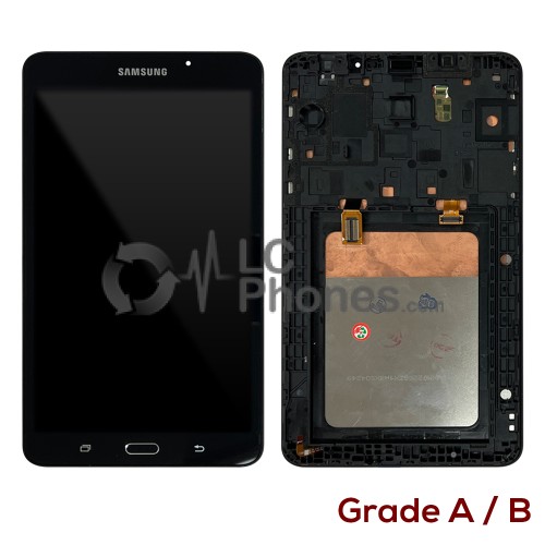 Samsung Tab A T280 7.0 - Full front LCD Digitizer With Frame Black ( Original Used ) Grade A/B