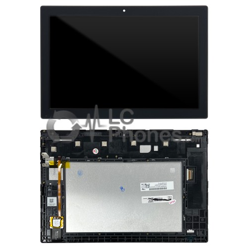 Lenovo Tab 4 10.1 X304F 1280x800 - Full Front LCD Digitizer with Frame Black